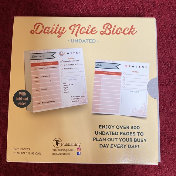 Daily Undated Note Calendar - Picture 2 of 5